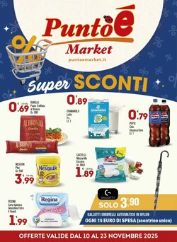 Volantino promozionale Punto é market valide dal 10/11/2025