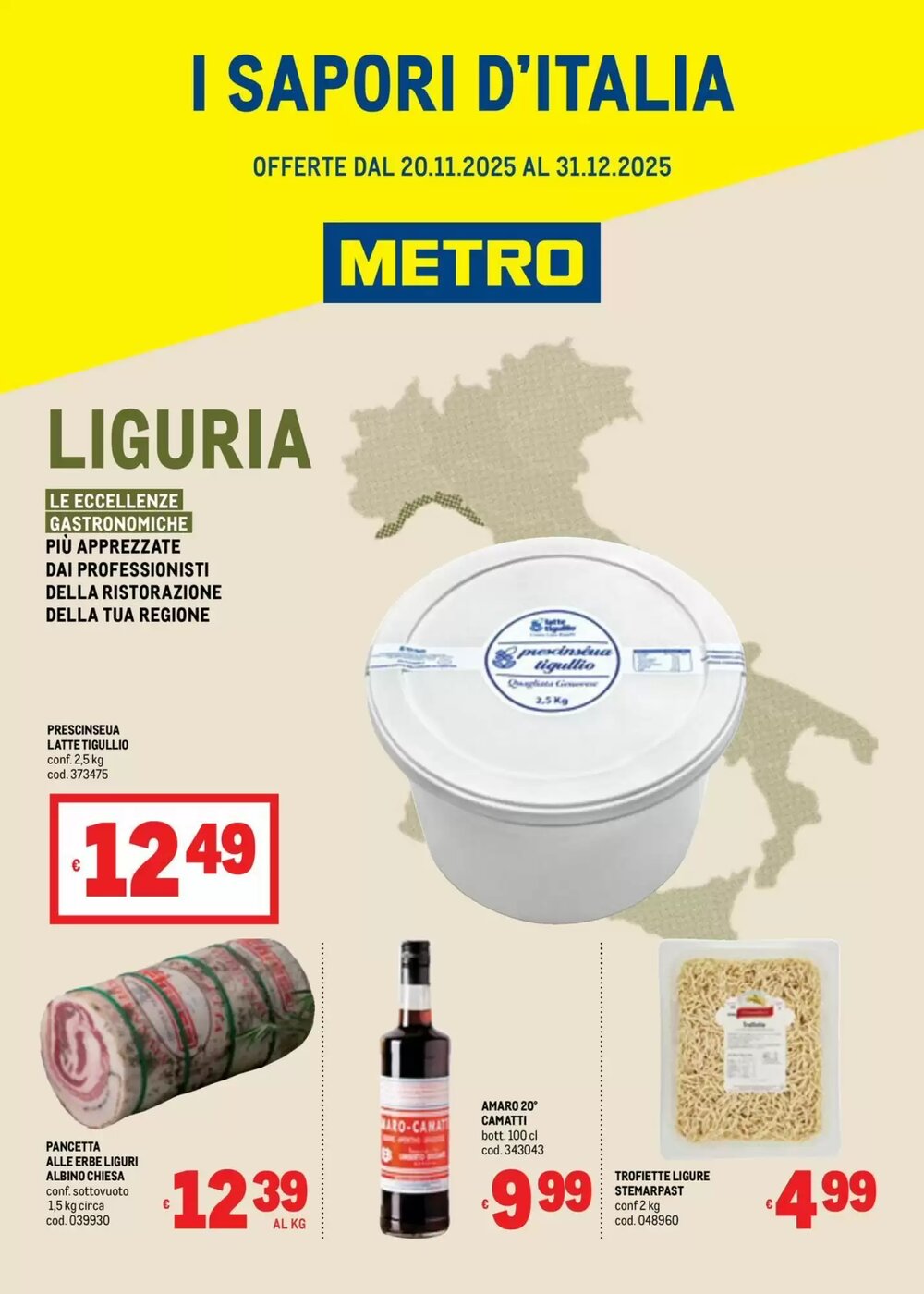Volantino promozionale Metro  valide dal 20/11/2025 - Pagina 1.