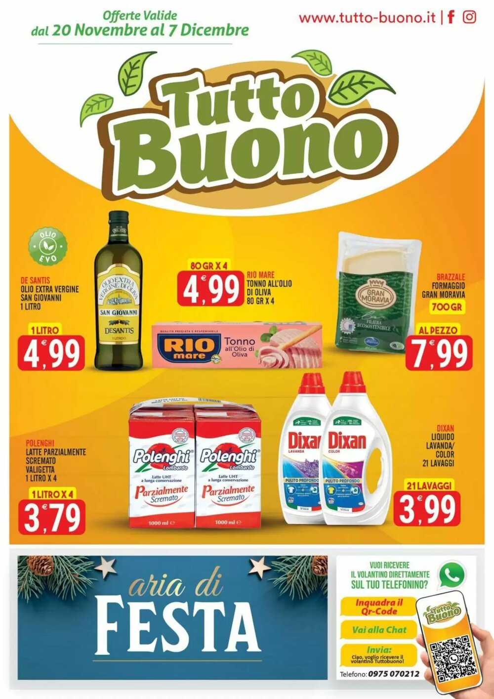 Volantino promozionale Tutto Buono  valide dal 20/11/2025 - Pagina 1.