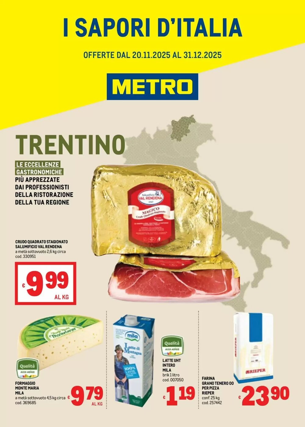 Volantino promozionale Metro  valide dal 20/11/2025 - Pagina 1.