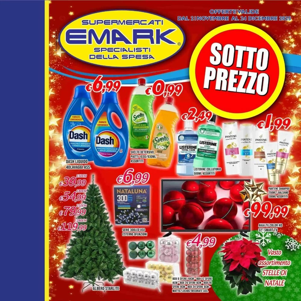 Volantino promozionale Supermercati Emark  valide dal 21/11/2025 - Pagina 1.