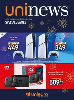 Volantino promozionale Unieuro  valide dal 22/11/2025
