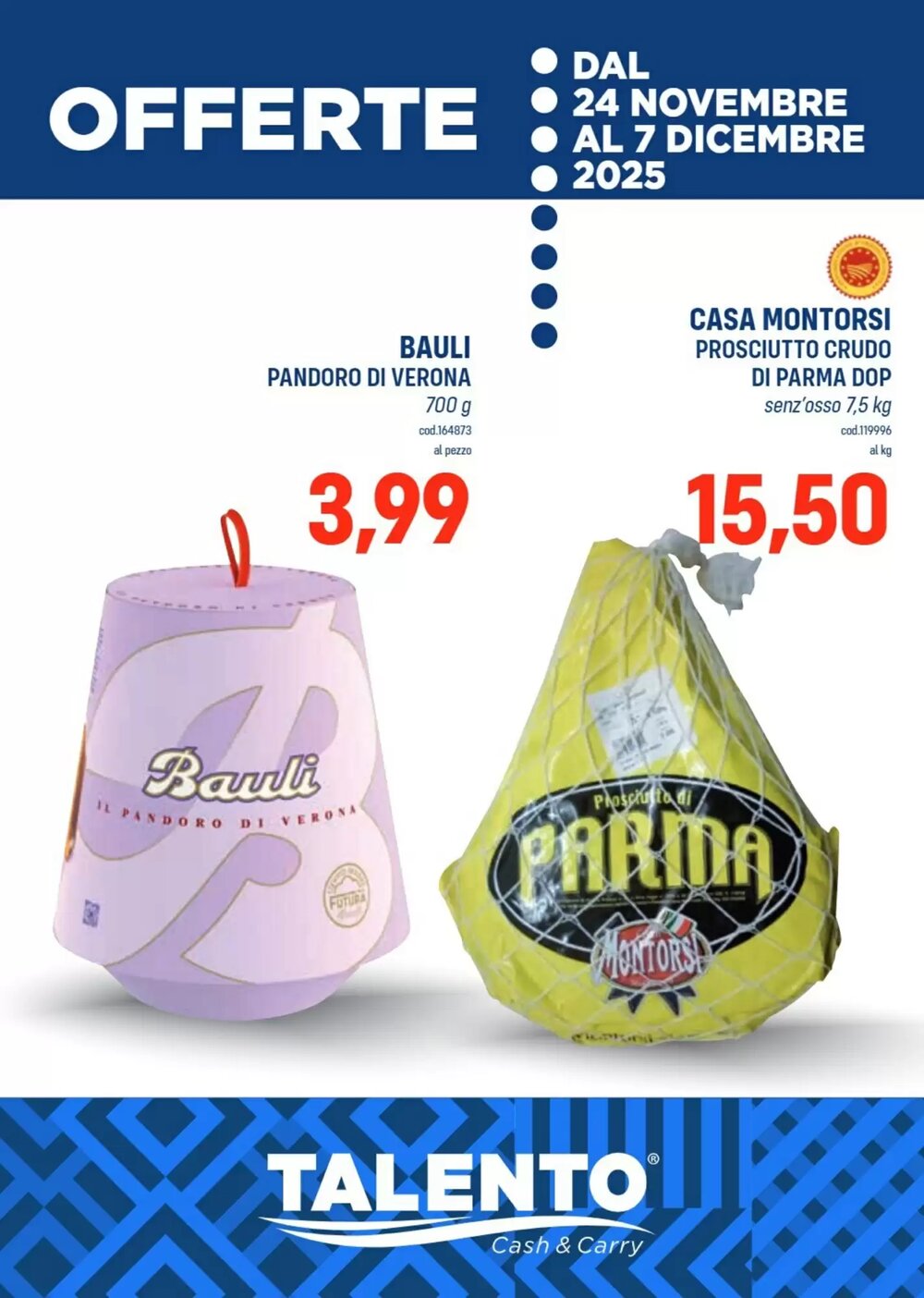 Volantino promozionale Talento Professional Store  valide dal 24/11/2025 - Pagina 1.