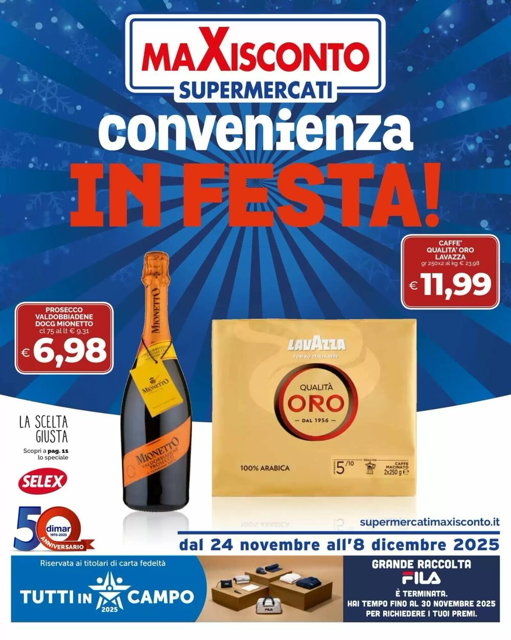 Volantino promozionale Maxisconto  valide dal 24/11/2025 - Pagina 1.