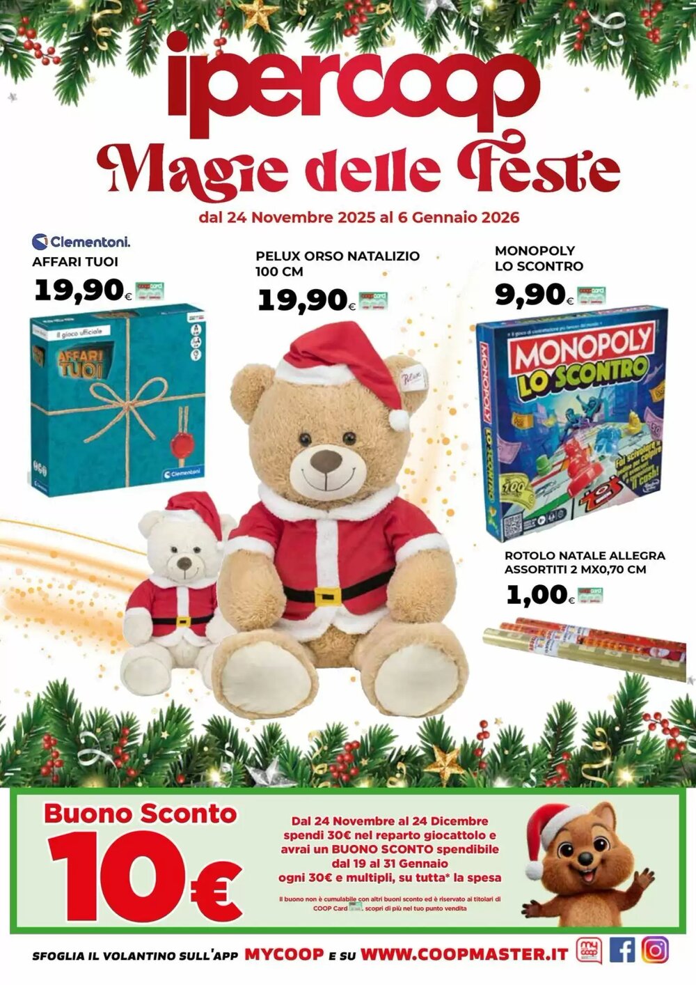 Volantino promozionale Coop Master Alleanza 3.0  valide dal 24/11/2025 - Pagina 1.