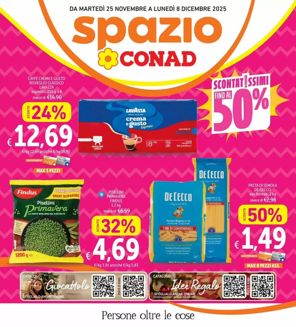 Volantino promozionale Spazio Conad  valide dal 25/11/2025 - Pagina 1.