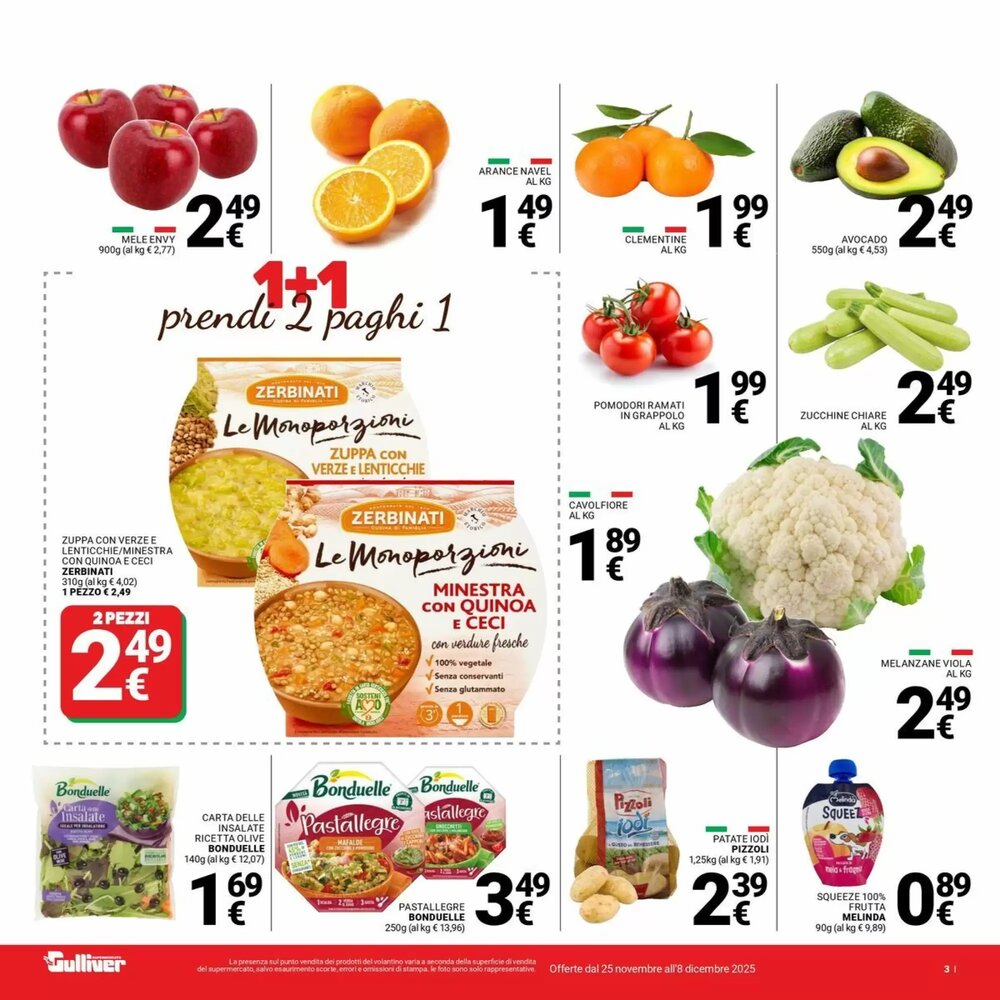 Volantino promozionale Supermercati Gulliver  valide dal 25/11/2025 - Pagina 3.