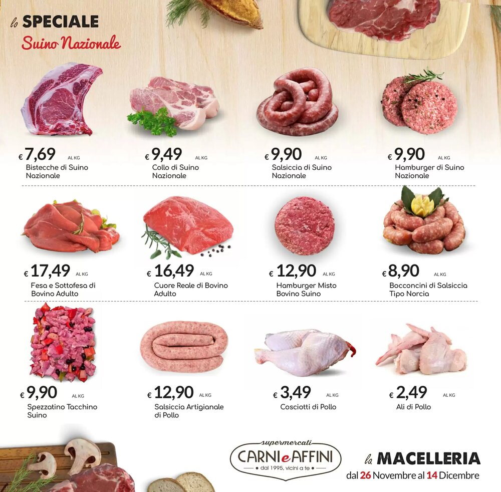 Volantino promozionale Carni e Affini Supermercati  valide dal 26/11/2025 - Pagina 3.