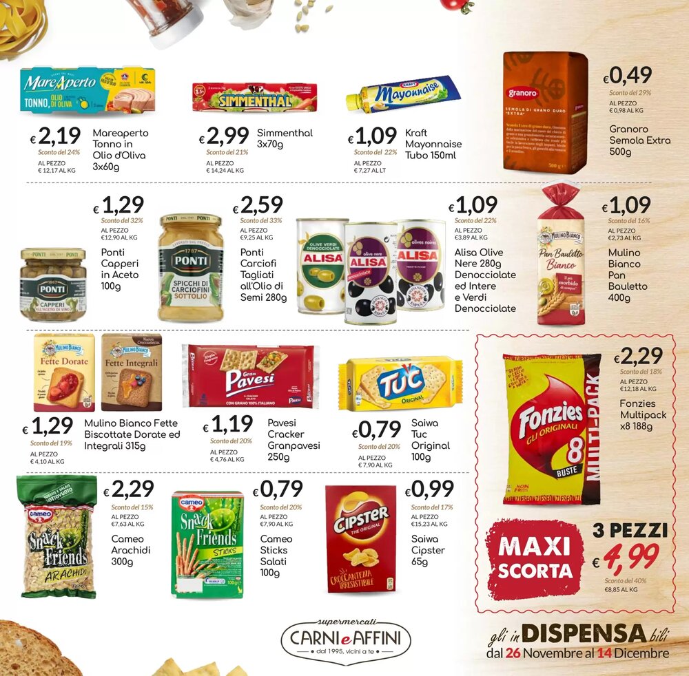 Volantino promozionale Carni e Affini Supermercati  valide dal 26/11/2025 - Pagina 7.