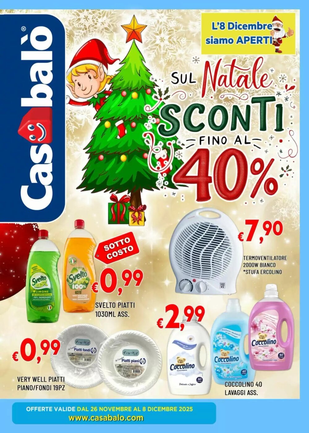 Volantino promozionale Casabalò  valide dal 26/11/2025 - Pagina 1.