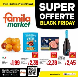 Volantino promozionale Famila Market  valide dal 26/11/2025
