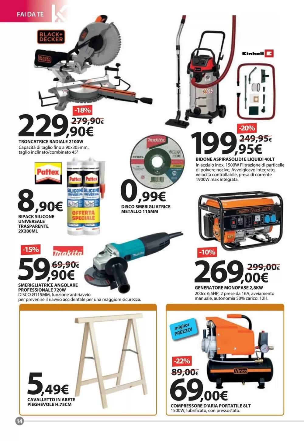 Volantino promozionale Kreo Brico e Casa  valide dal 26/11/2025 - Pagina 14.