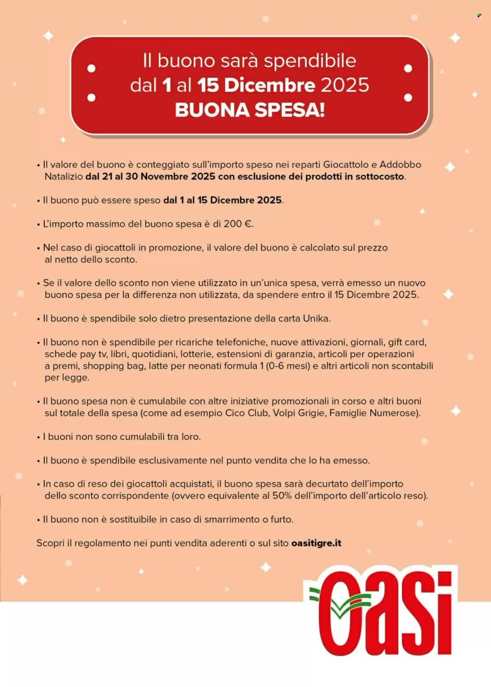 Volantino promozionale Oasi  valide dal 26/11/2025 - Pagina 3.