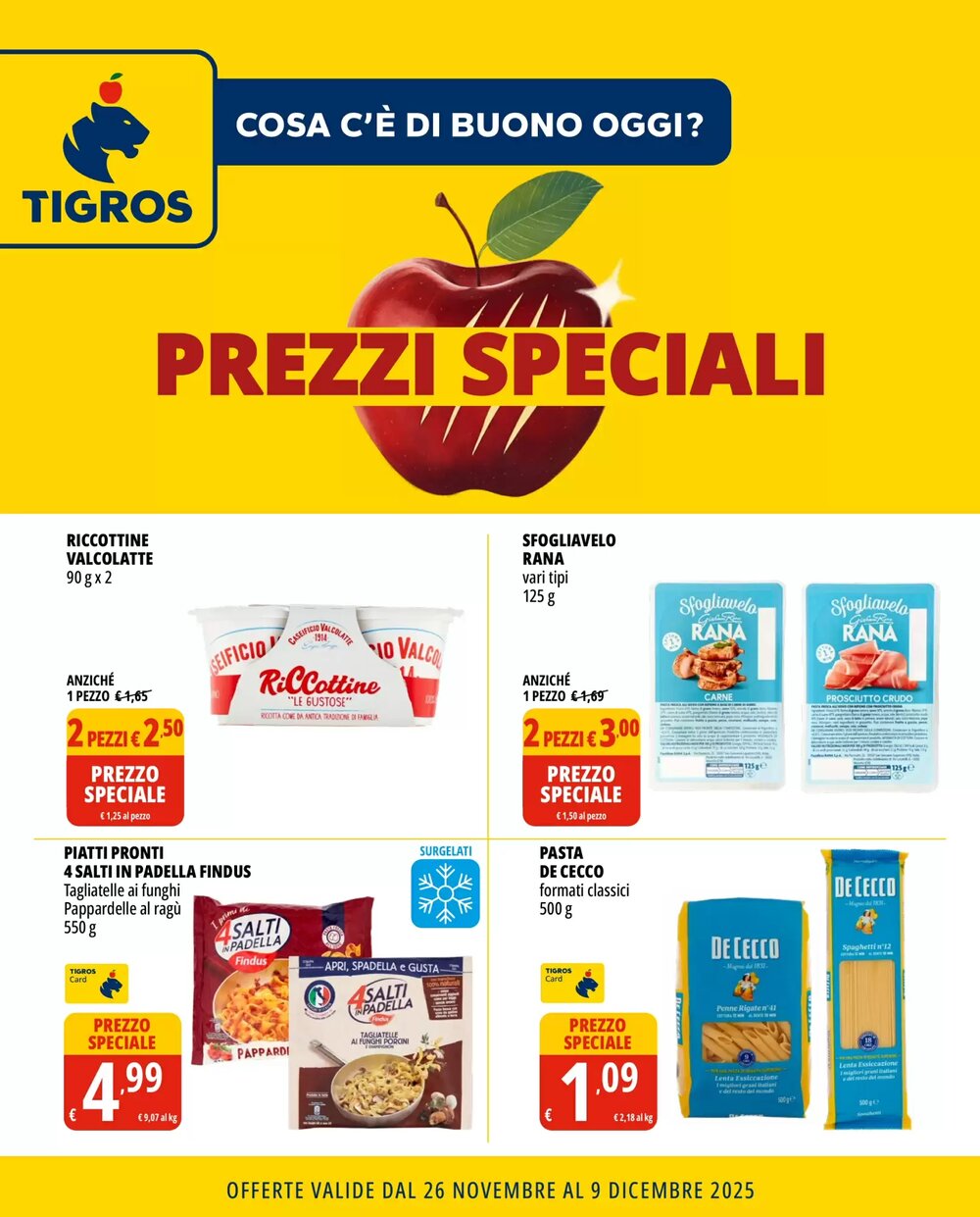 Volantino promozionale Tigros  valide dal 26/11/2025 - Pagina 1.