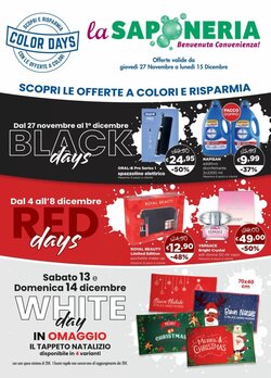 Volantino promozionale La Saponeria valide dal 27/11/2025