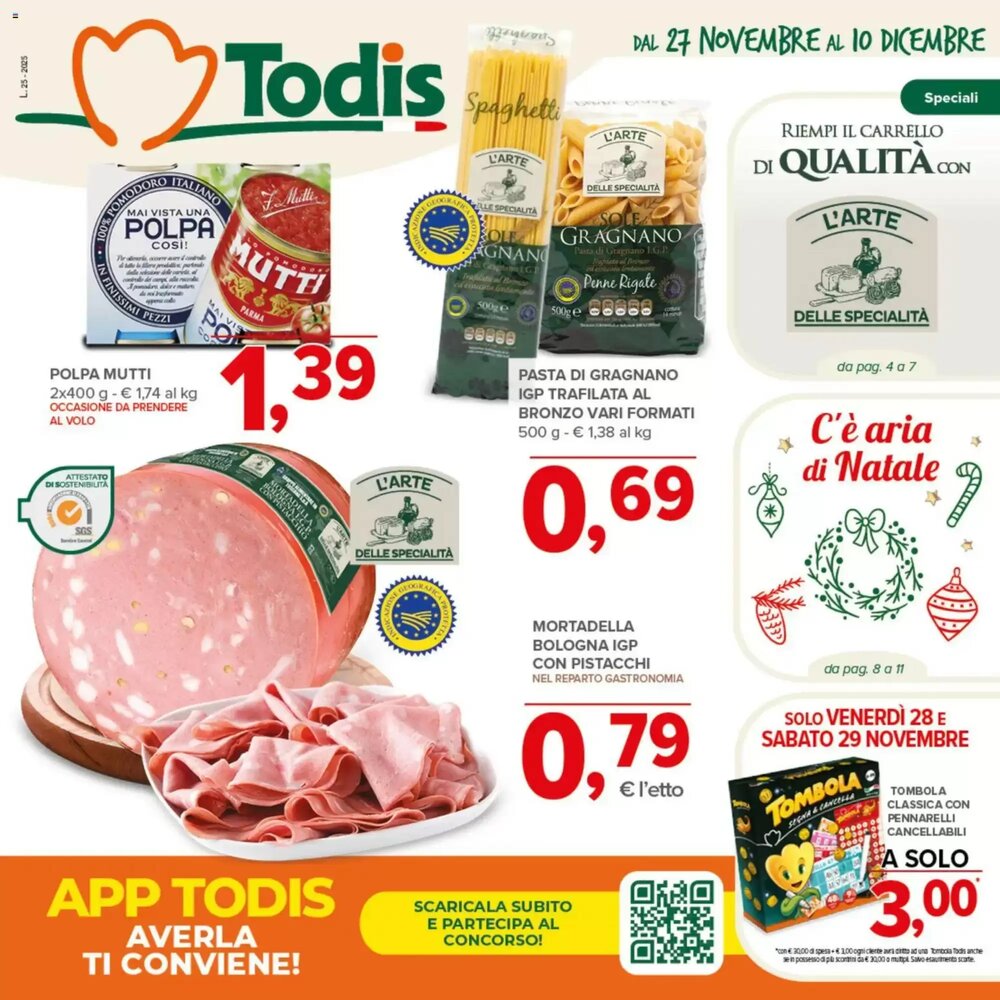 Volantino promozionale Todis  valide dal 27/11/2025 - Pagina 1.