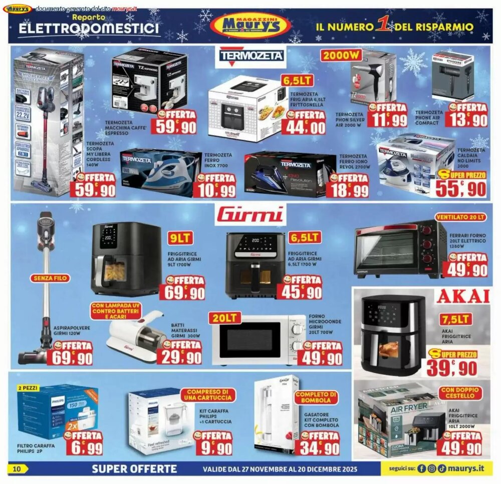Volantino promozionale Maury's  valide dal 27/11/2025 - Pagina 10.