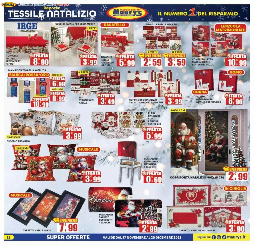 Volantino promozionale Maury's  valide dal 27/11/2025 - Pagina 12.