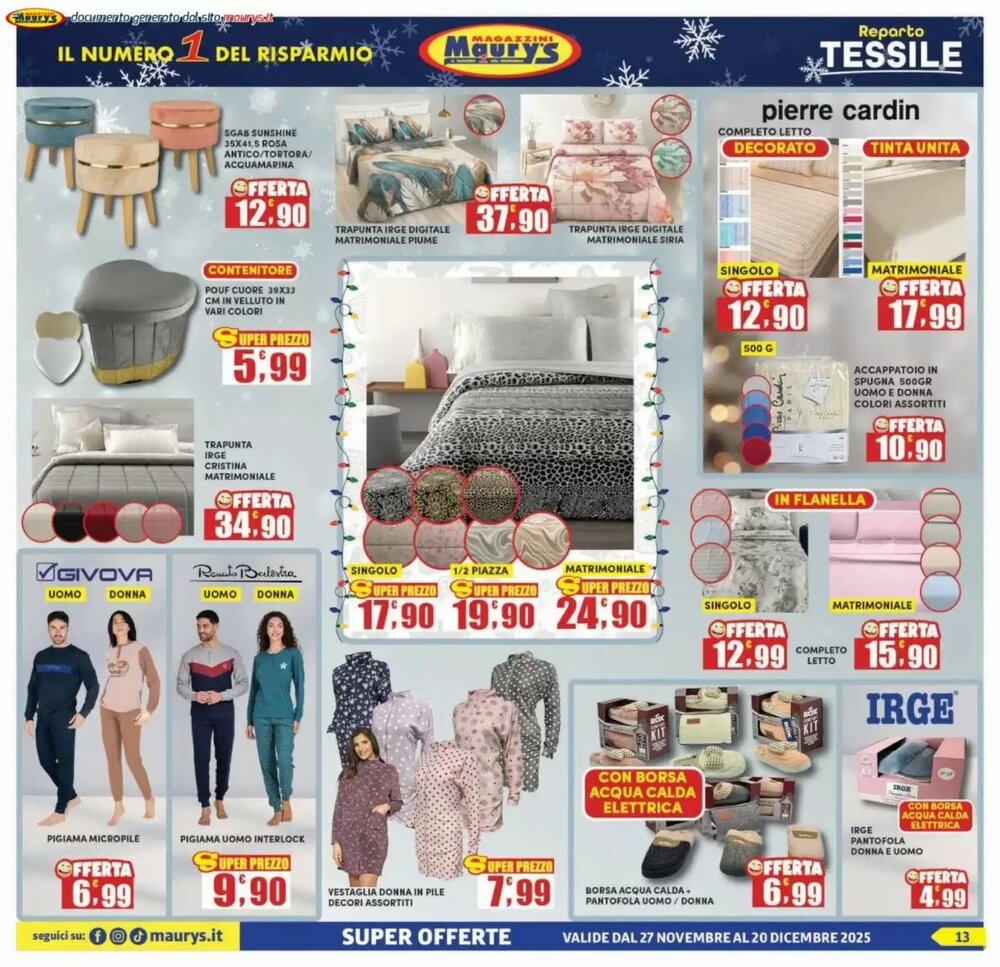 Volantino promozionale Maury's  valide dal 27/11/2025 - Pagina 13.