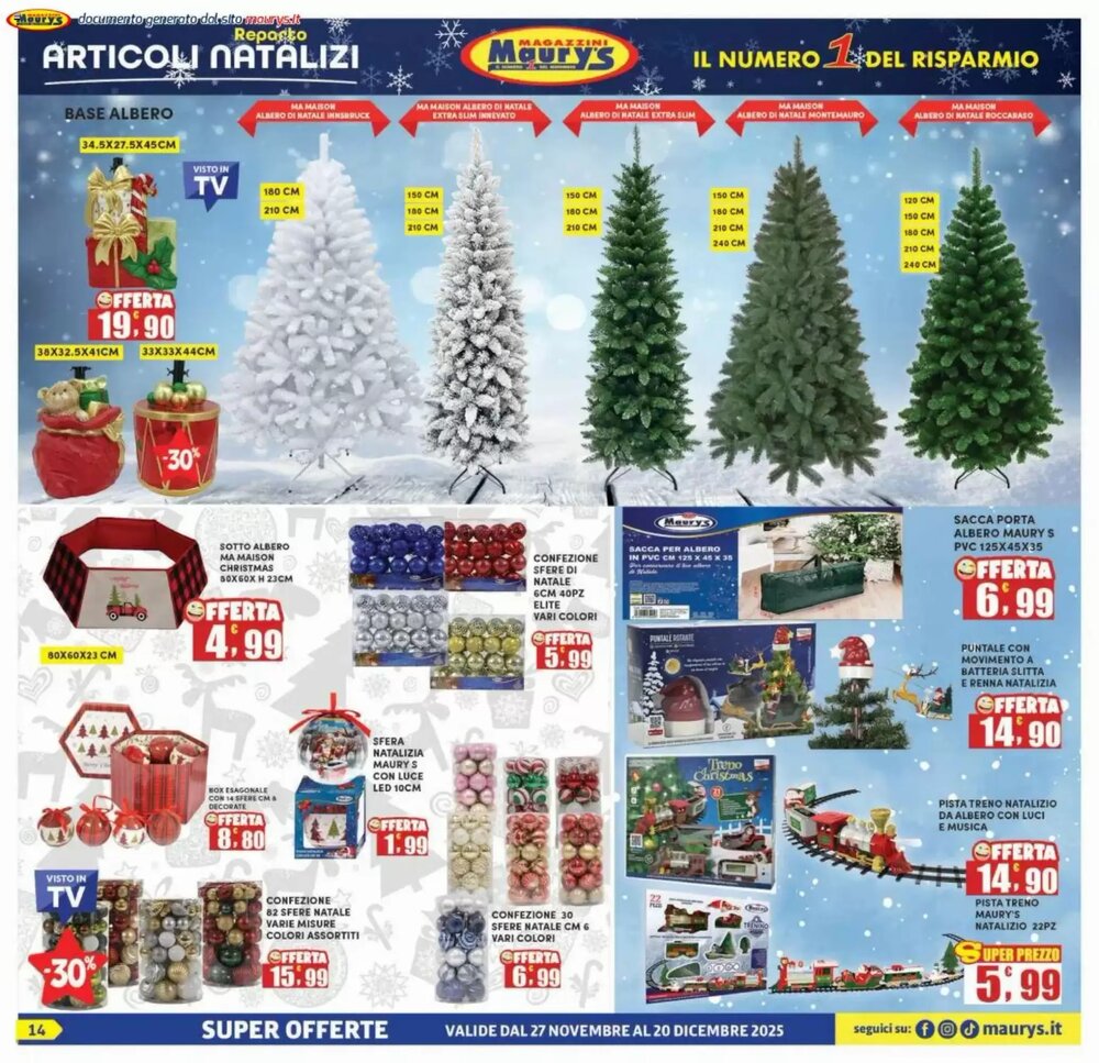 Volantino promozionale Maury's  valide dal 27/11/2025 - Pagina 14.