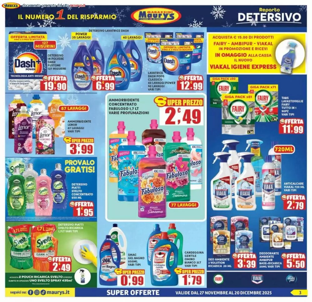 Volantino promozionale Maury's  valide dal 27/11/2025 - Pagina 3.