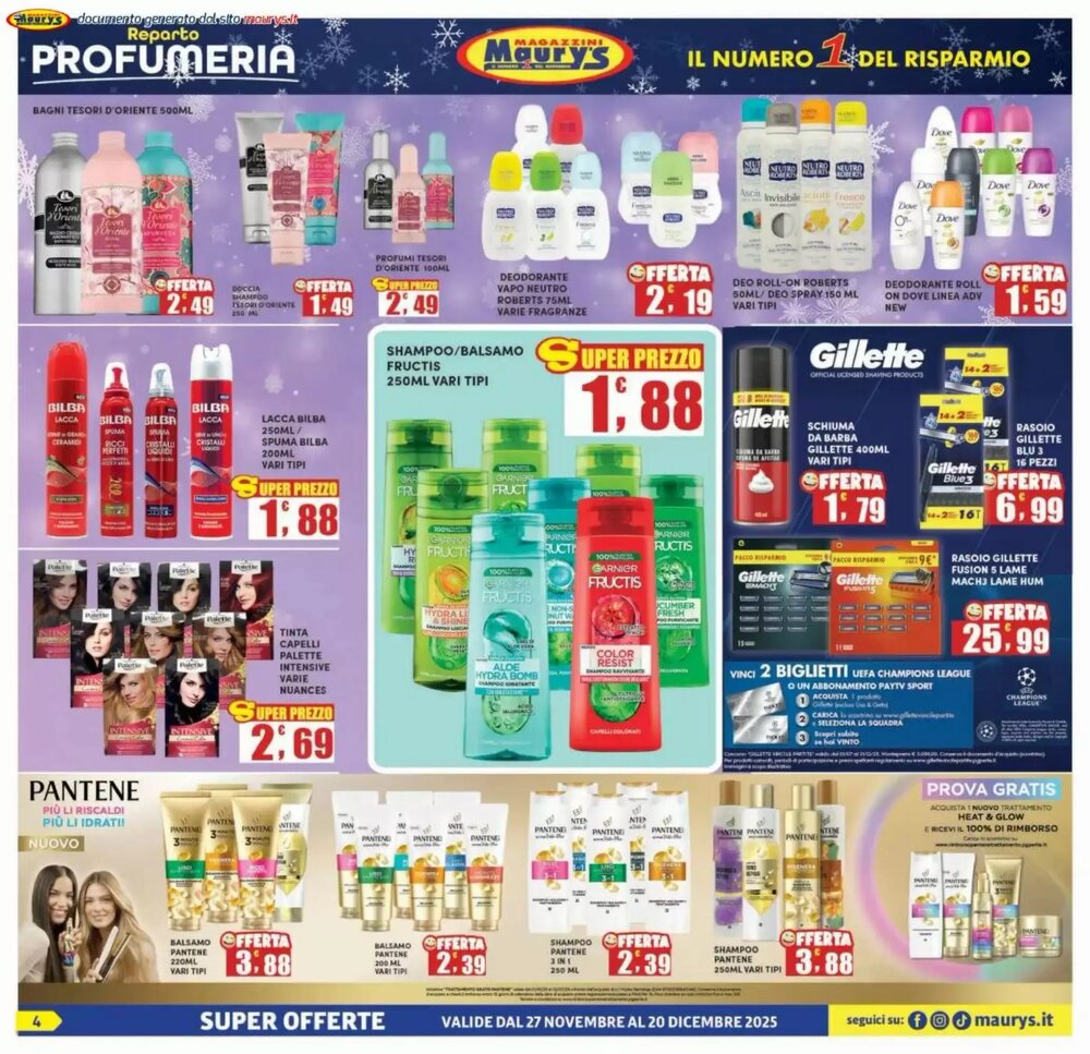 Volantino promozionale Maury's  valide dal 27/11/2025 - Pagina 4.