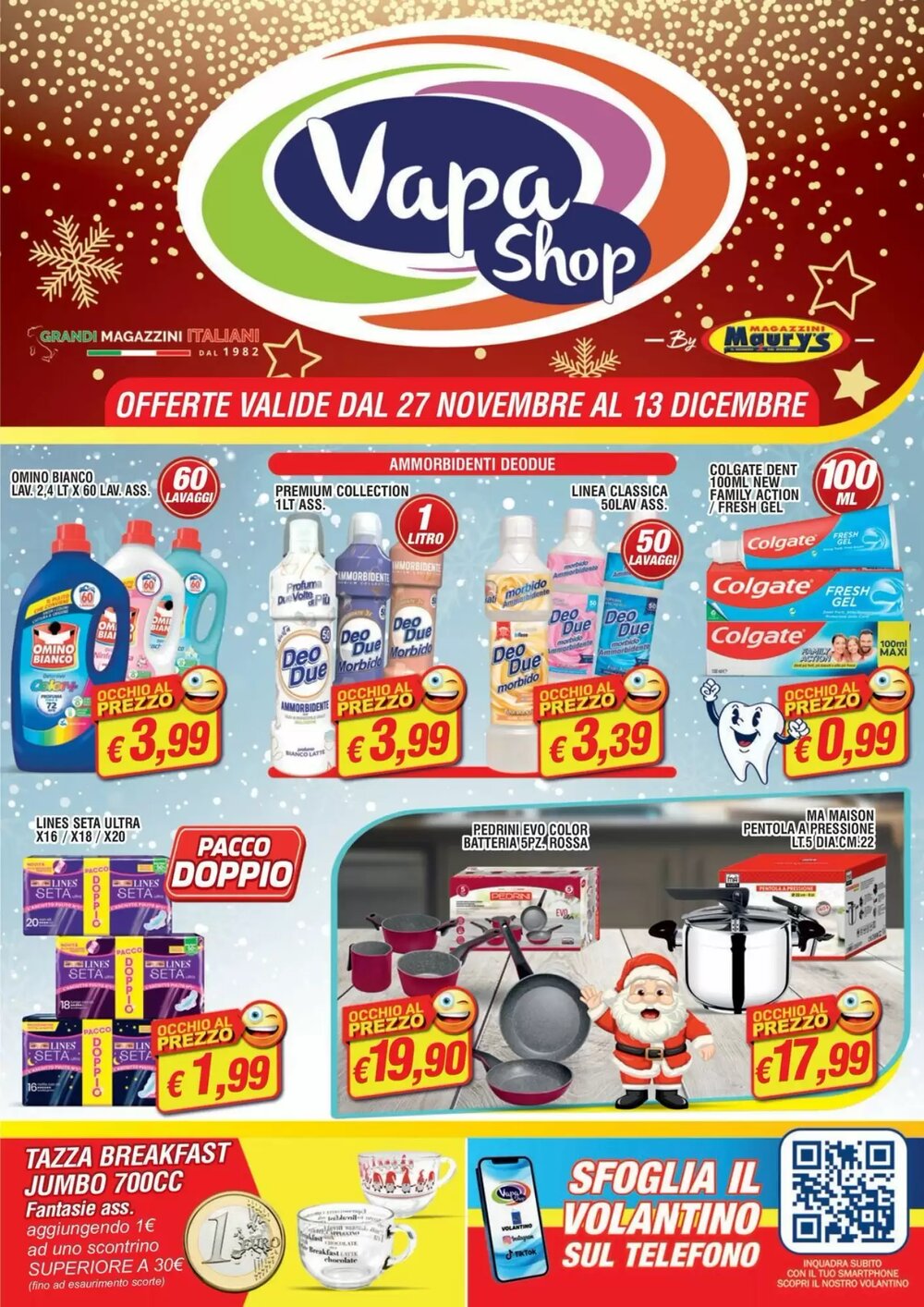 Volantino promozionale Vapashop  valide dal 27/11/2025 - Pagina 1.