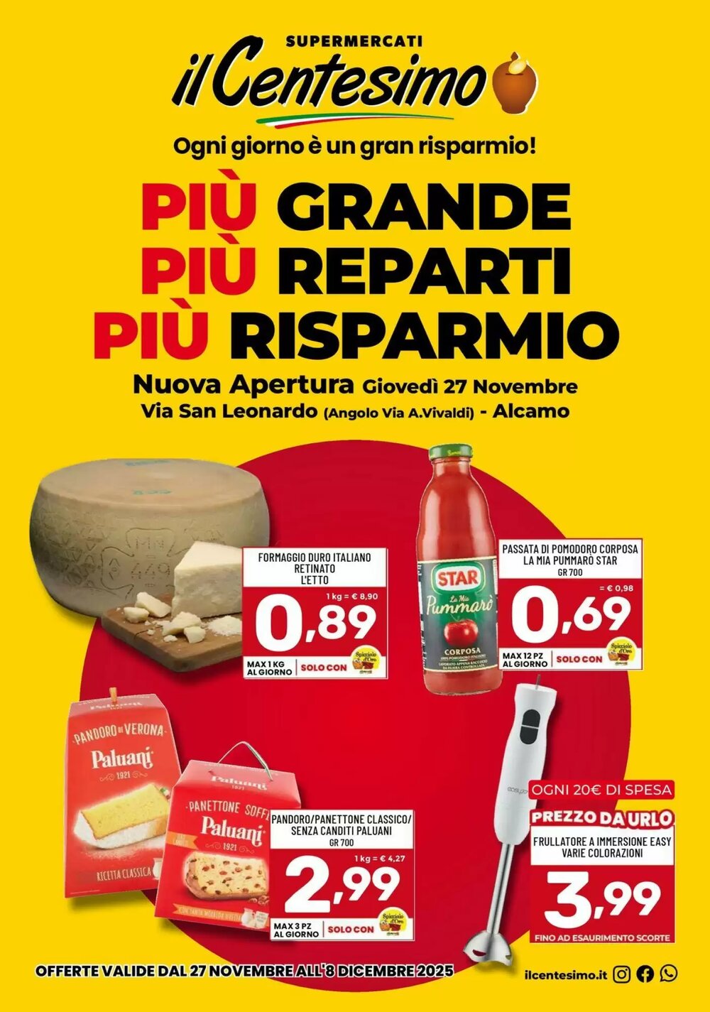 Volantino promozionale Il Centesimo  valide dal 27/11/2025 - Pagina 1.