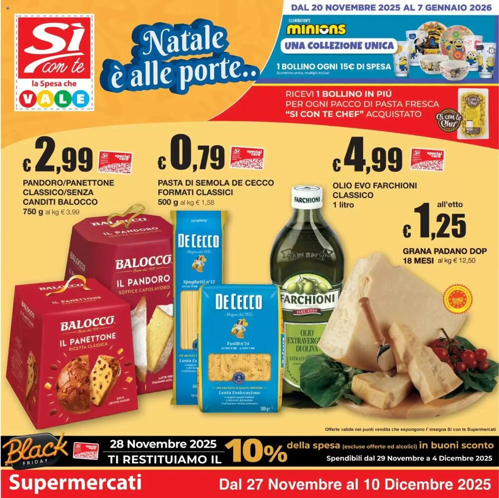 Volantino promozionale Sì con te  valide dal 27/11/2025 - Pagina 1.