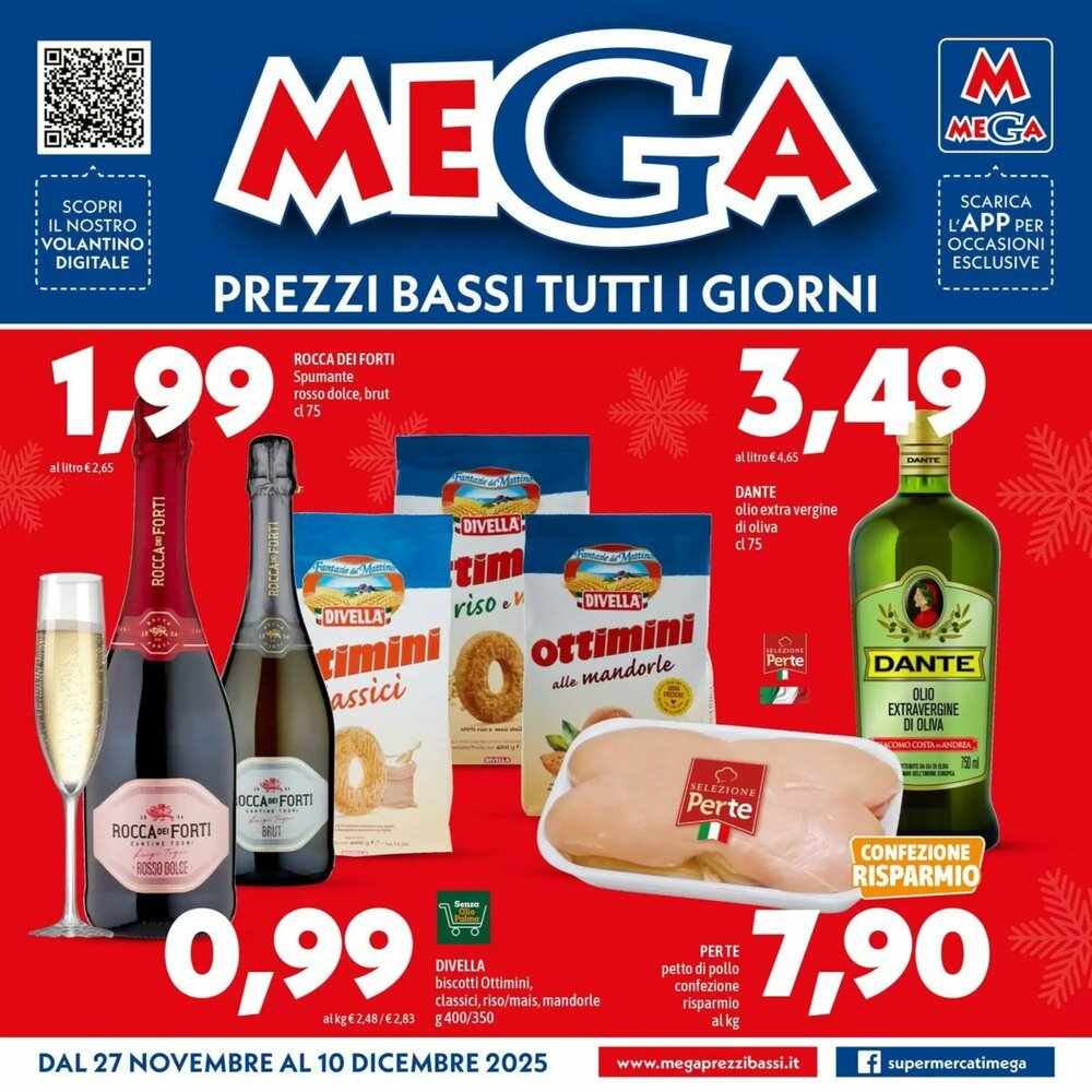 Volantino promozionale MEGA  valide dal 27/11/2025 - Pagina 1.
