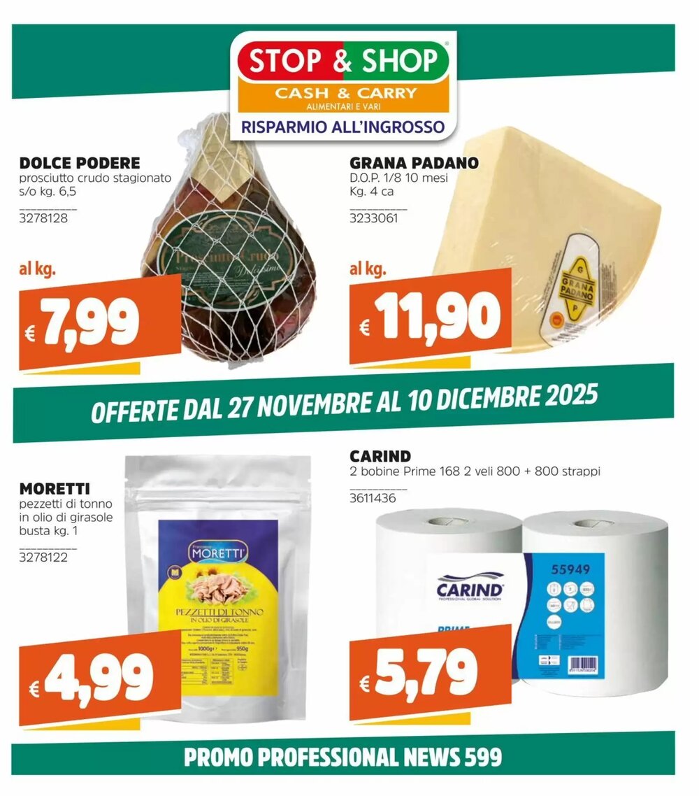 Volantino promozionale Stop&Shop  valide dal 27/11/2025 - Pagina 1.