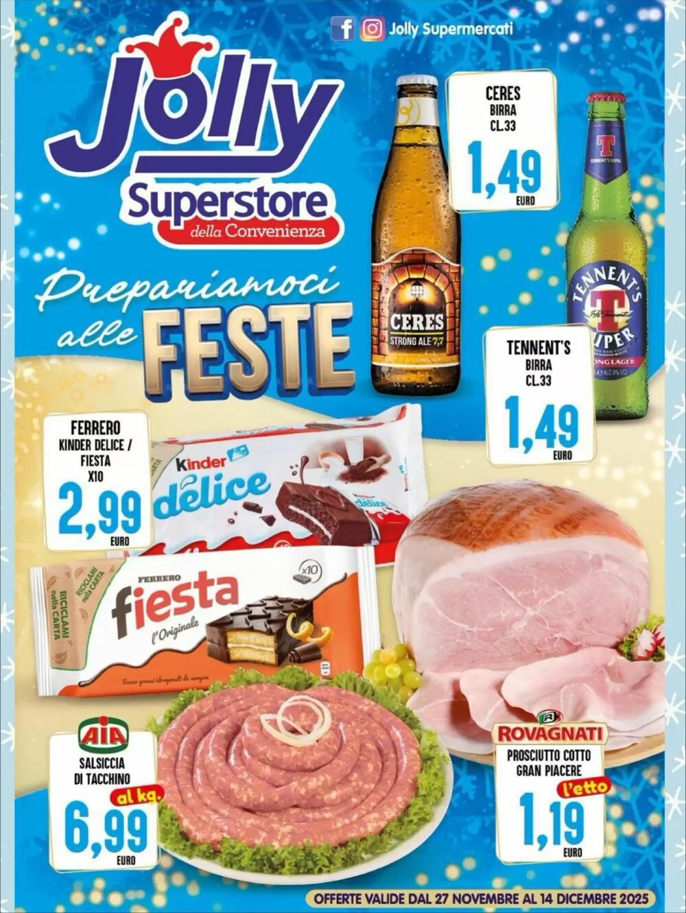 Volantino promozionale Jolly Market  valide dal 27/11/2025 - Pagina 1.