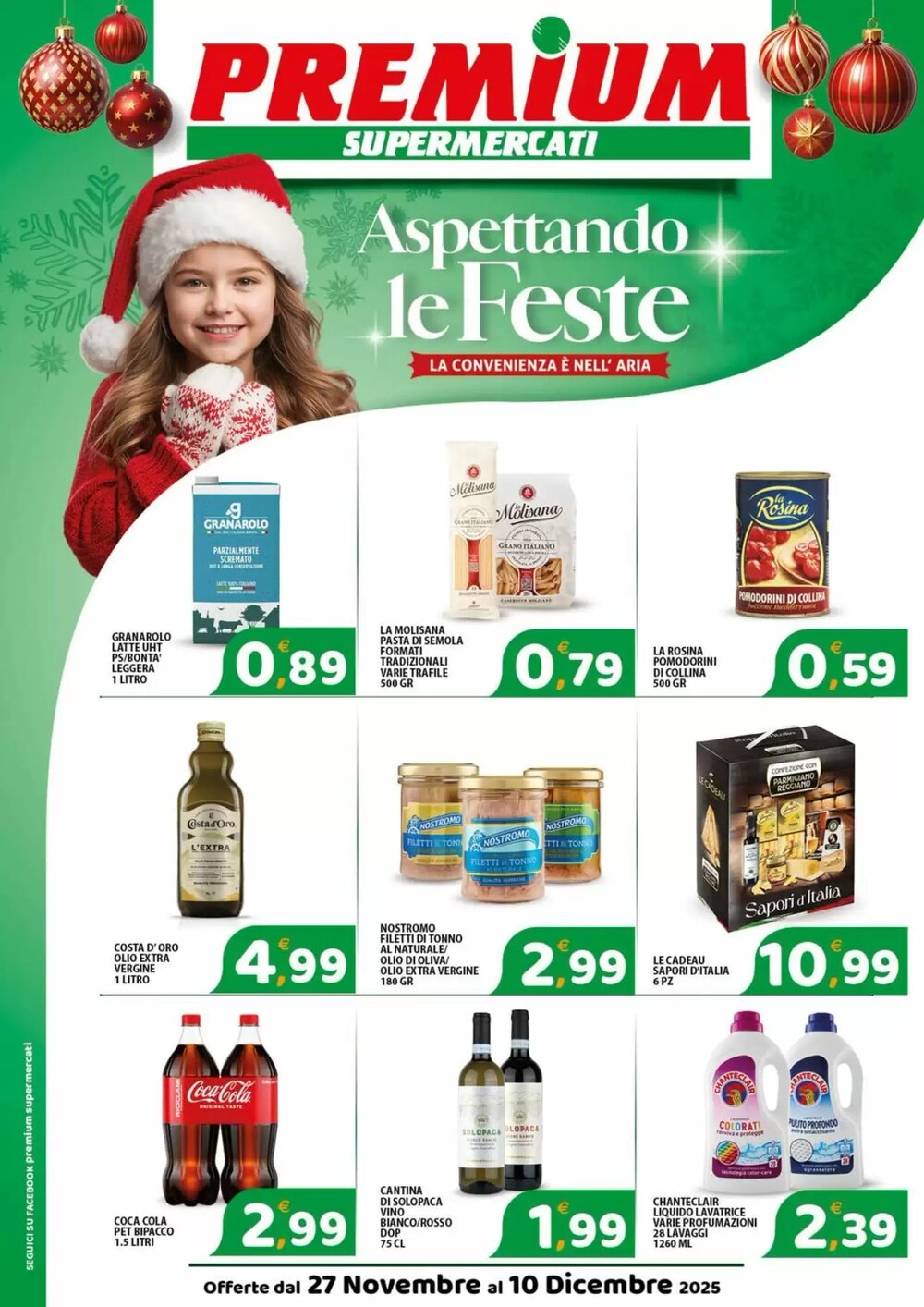 Volantino promozionale Premium Supermercati  valide dal 27/11/2025 - Pagina 1.
