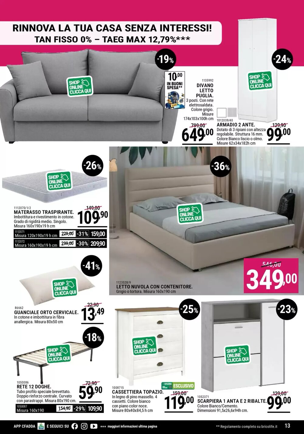 Volantino promozionale Cfadda  valide dal 30/11/2025 - Pagina 13.