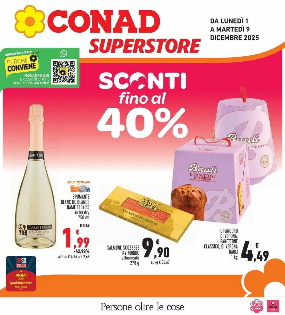 Volantino promozionale Conad Superstore  valide dal 01/12/2025 - Pagina 1.