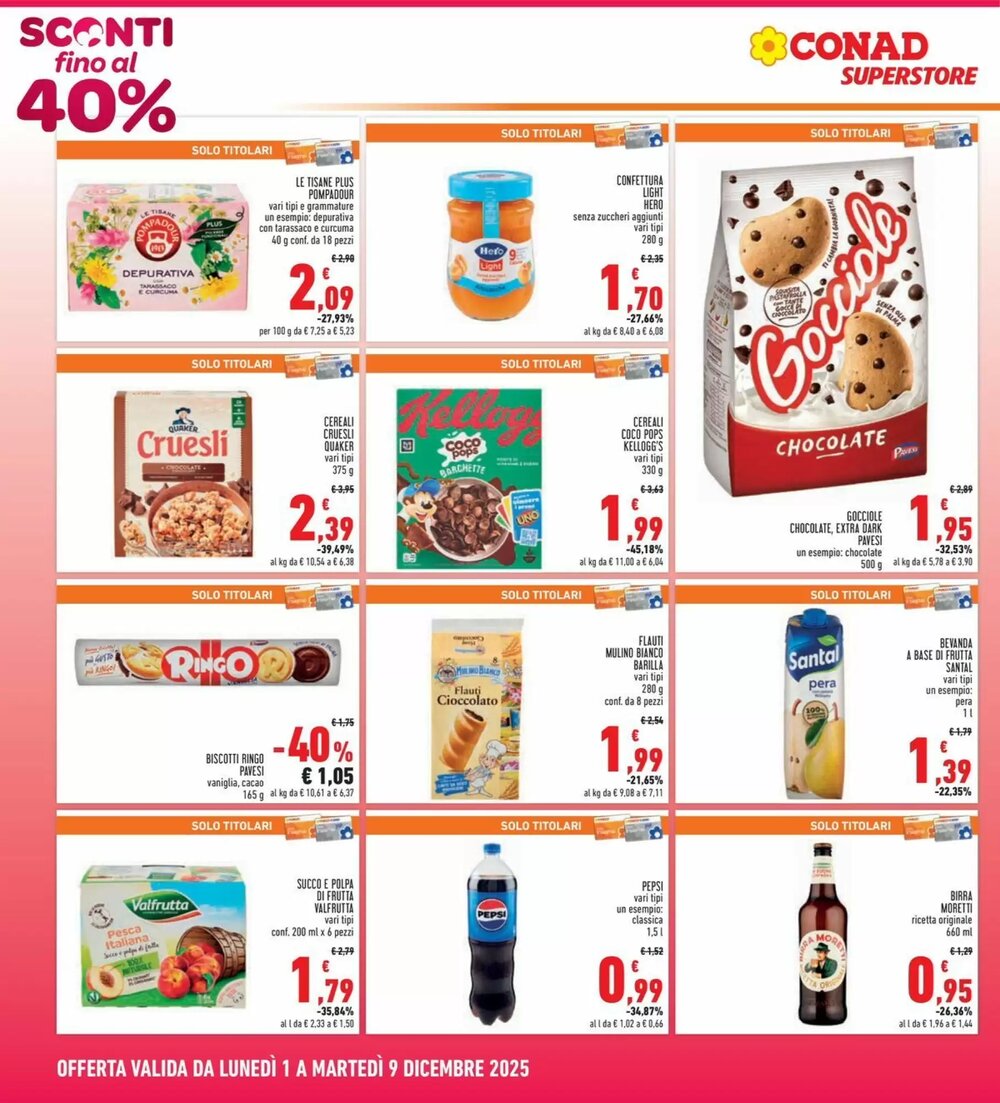 Volantino promozionale Conad Superstore  valide dal 01/12/2025 - Pagina 4.