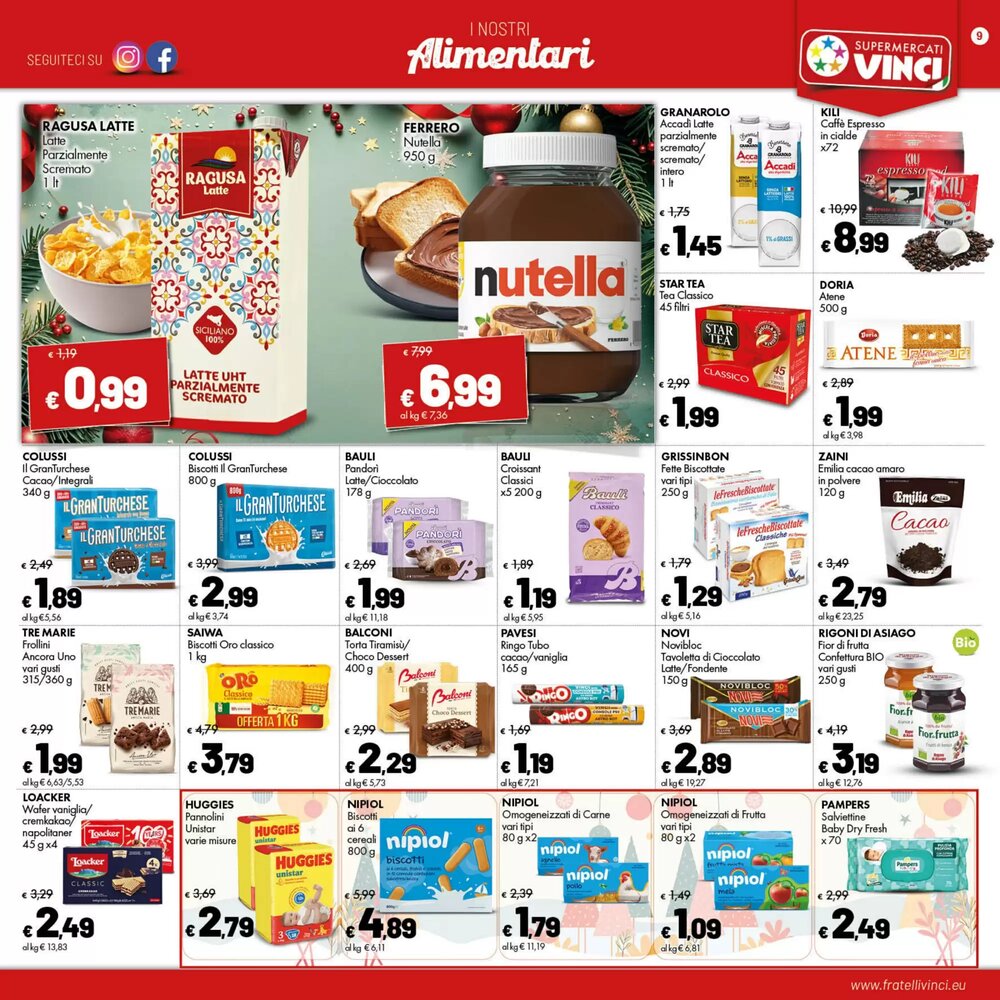 Volantino promozionale Supermercati Vinci  valide dal 01/12/2025 - Pagina 9.
