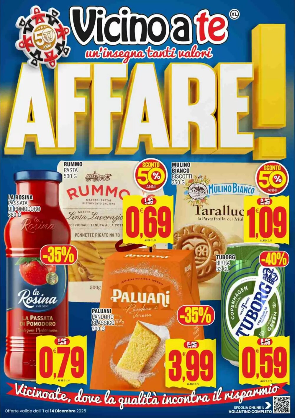 Volantino promozionale Vicino a te supermercati  valide dal 01/12/2025 - Pagina 1.