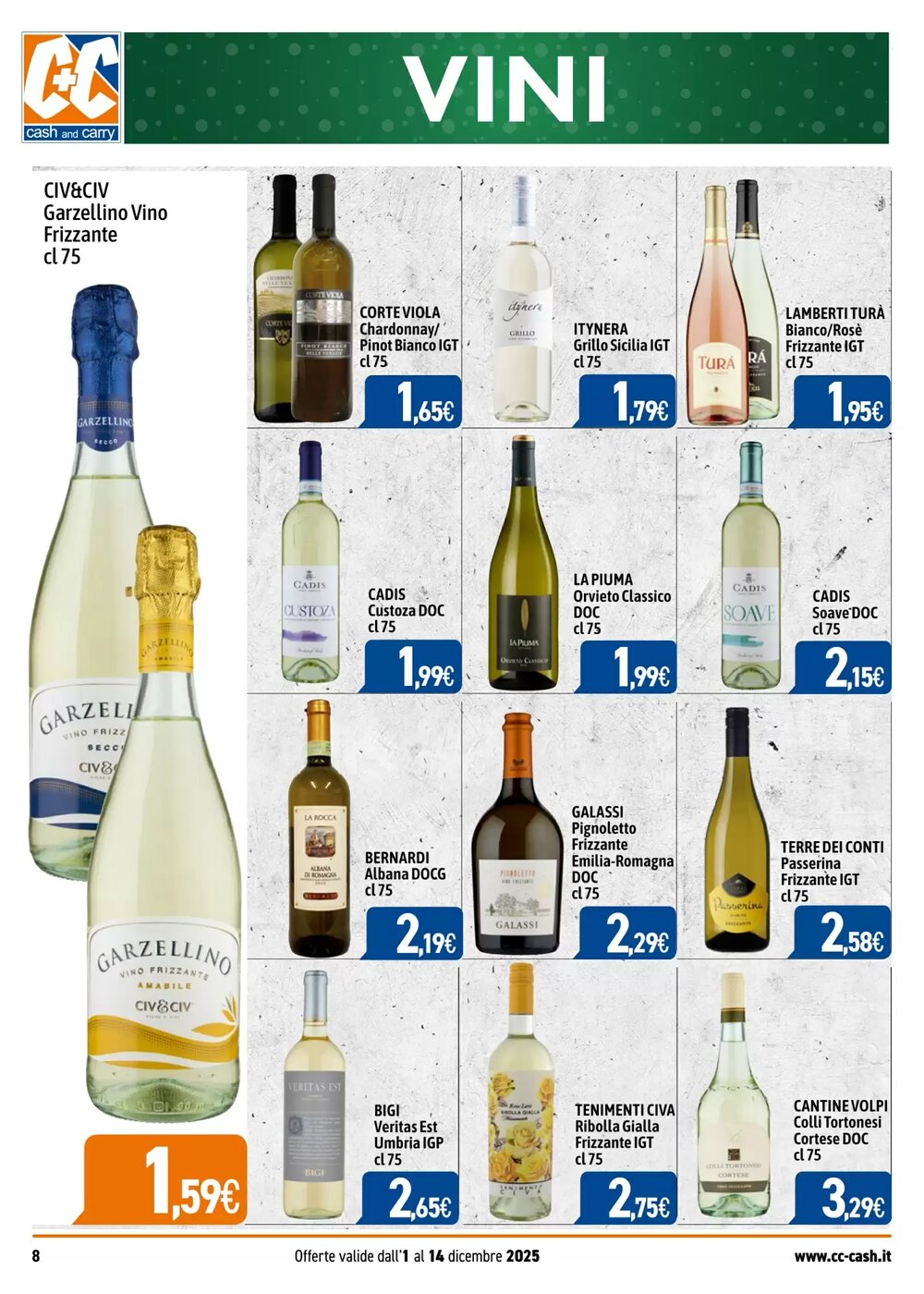 Volantino promozionale C+C Cash and Carry  valide dal 01/12/2025 - Pagina 8.
