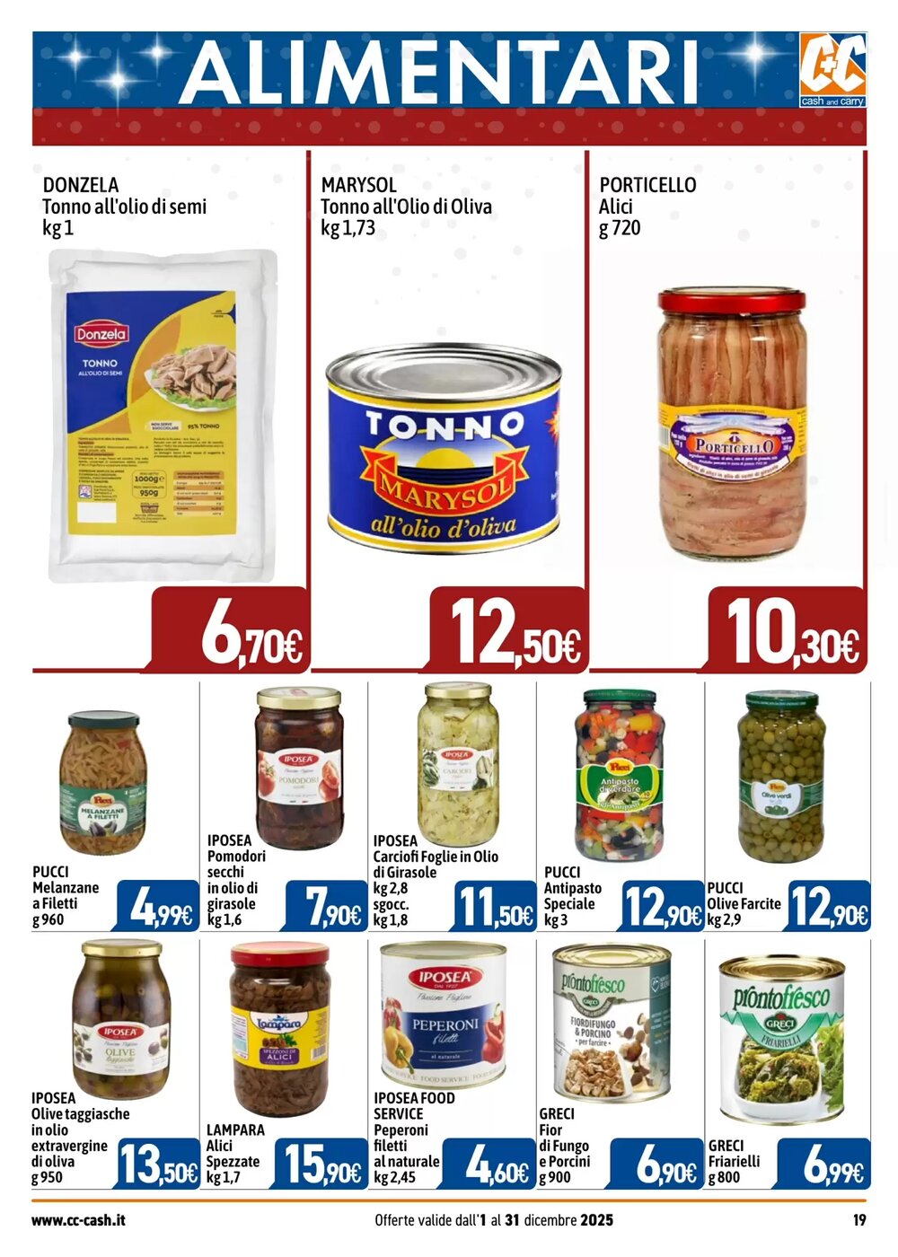 Volantino promozionale C+C Cash and Carry  valide dal 01/12/2025 - Pagina 19.
