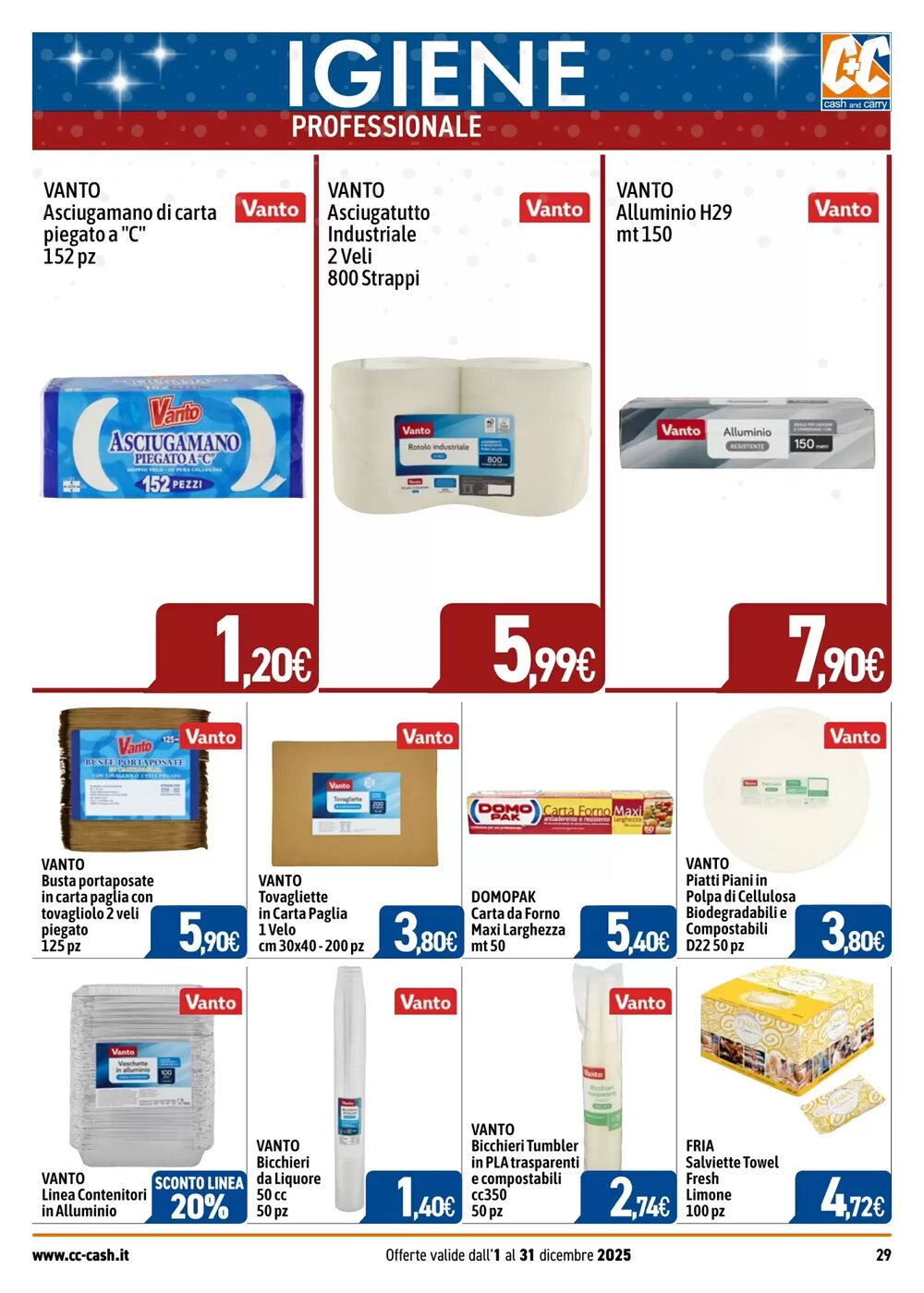 Volantino promozionale C+C Cash and Carry  valide dal 01/12/2025 - Pagina 29.