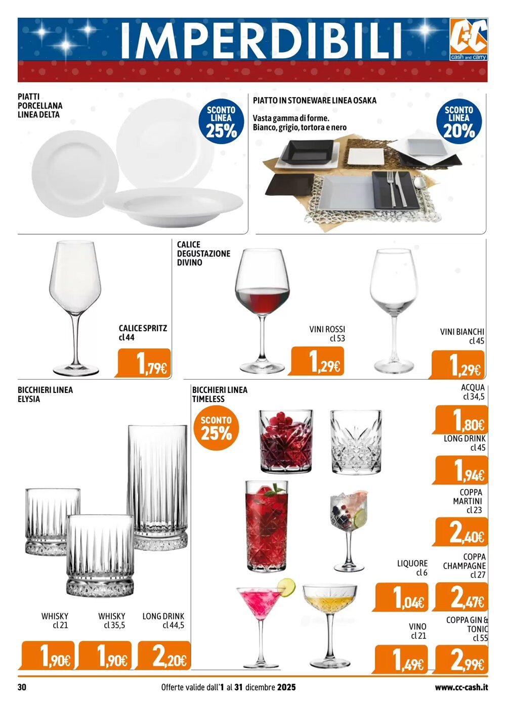 Volantino promozionale C+C Cash and Carry  valide dal 01/12/2025 - Pagina 30.
