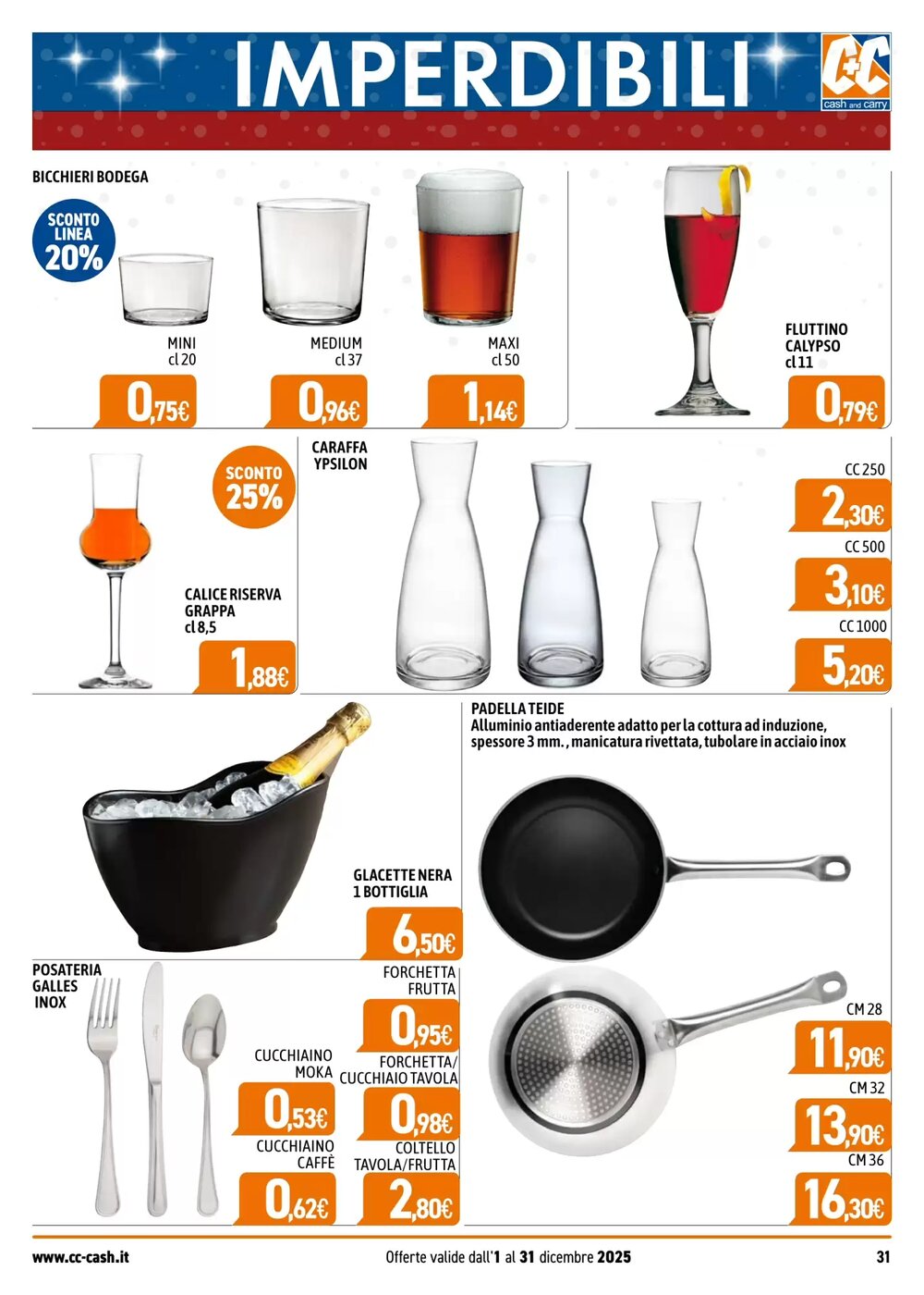 Volantino promozionale C+C Cash and Carry  valide dal 01/12/2025 - Pagina 31.