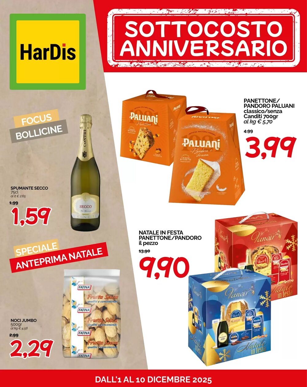 Volantino promozionale Hardis  valide dal 01/12/2025 - Pagina 1.