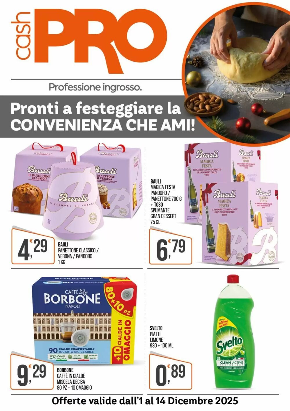 Volantino promozionale Cash pro  valide dal 01/12/2025 - Pagina 1.