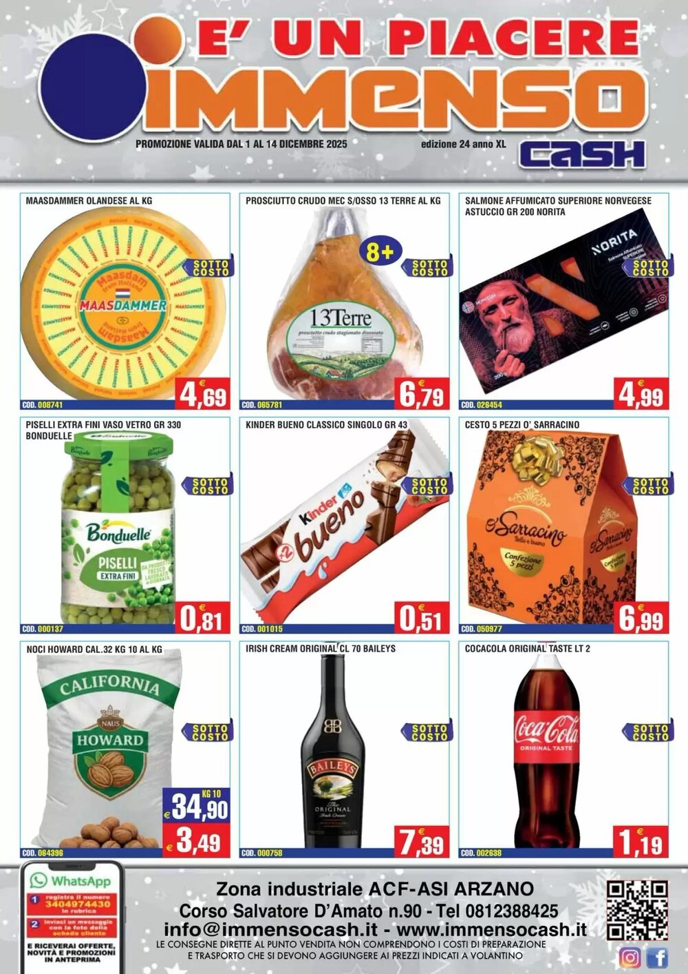 Volantino promozionale Immenso Cash  valide dal 01/12/2025 - Pagina 1.