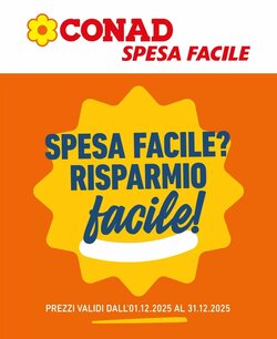 Volantino promozionale Spesa Facile Conad  valide dal 01/12/2025