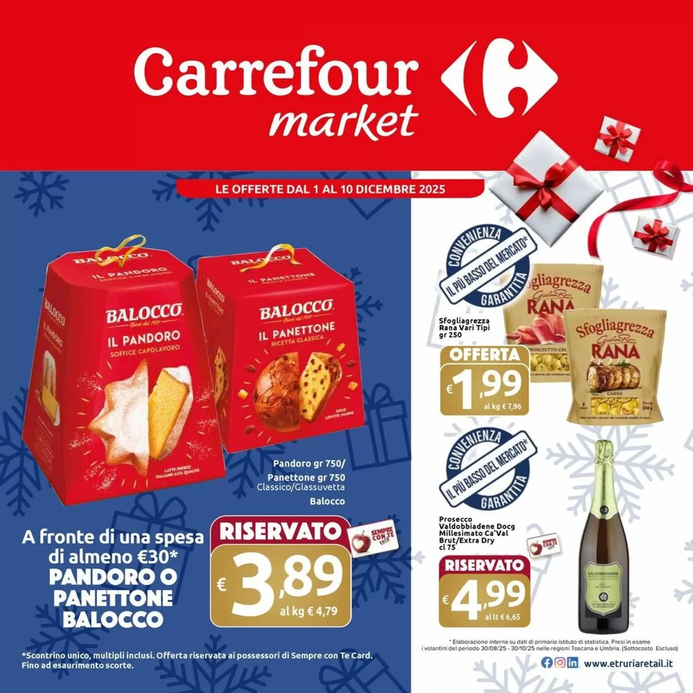 Volantino promozionale Carrefour Market  valide dal 01/12/2025 - Pagina 1.