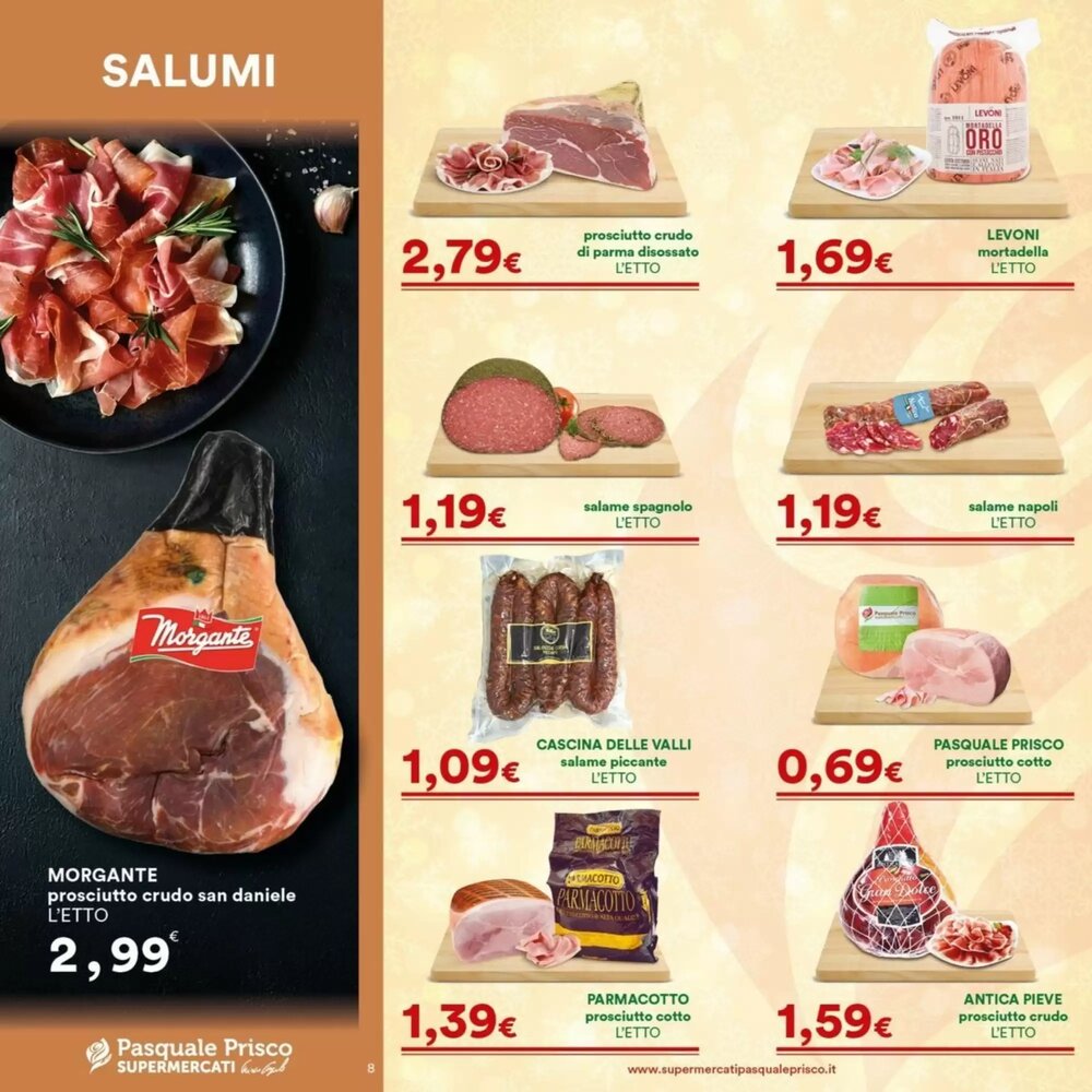 Volantino promozionale Supermercati Pasquale Prisco  valide dal 01/12/2025 - Pagina 8.