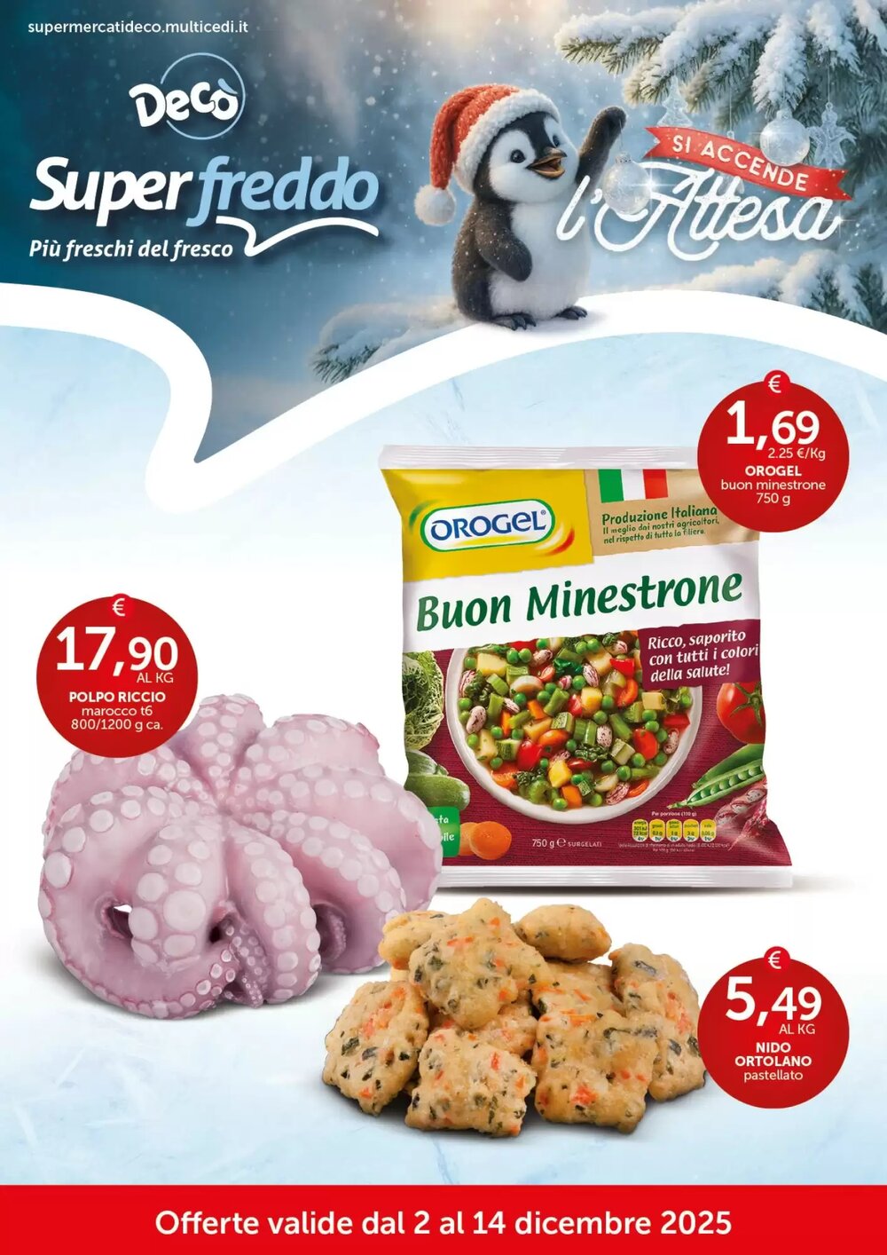 Volantino promozionale Deco Superfreddo  valide dal 02/12/2025 - Pagina 1.